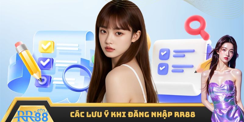 Các lưu ý quan trọng khi tiến hành đăng nhập RR88